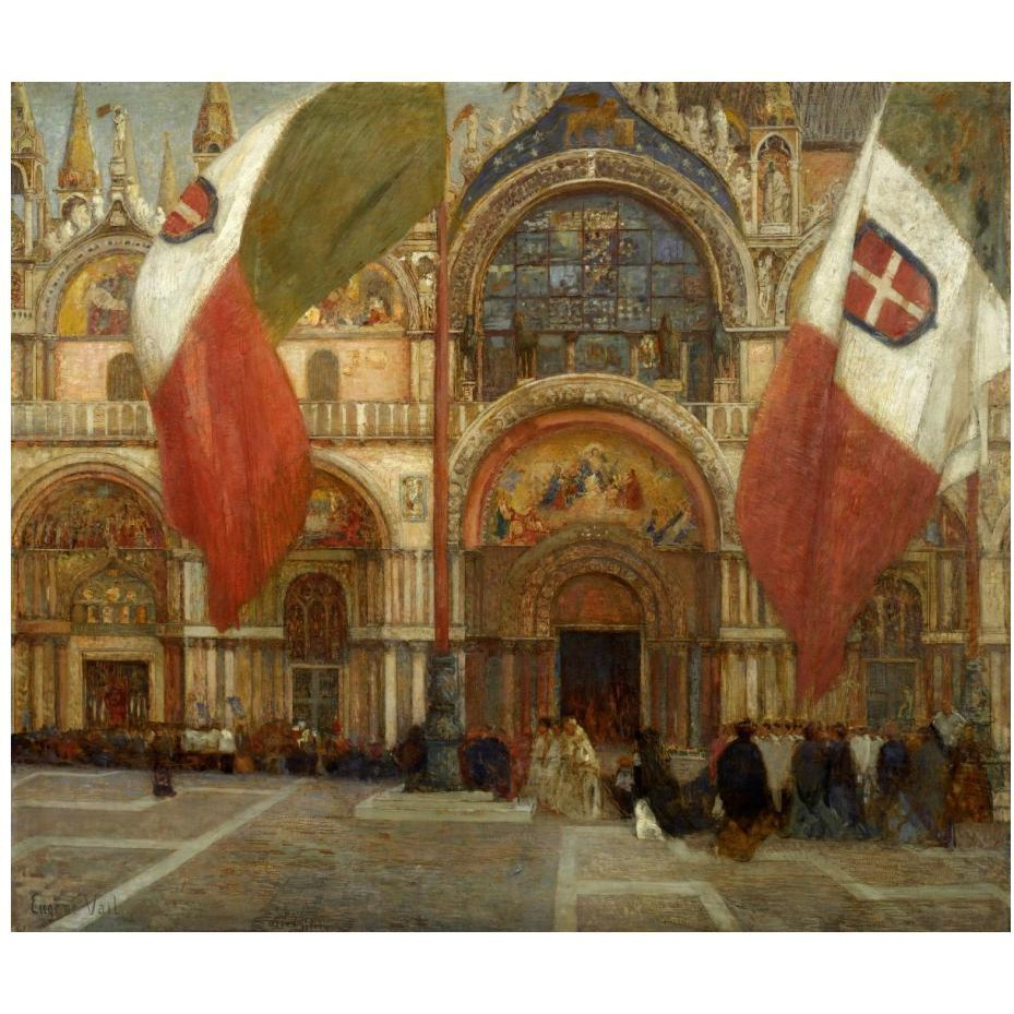 Jour de fte  Venise, ca. 1904-Paper Art-24&quotx21"