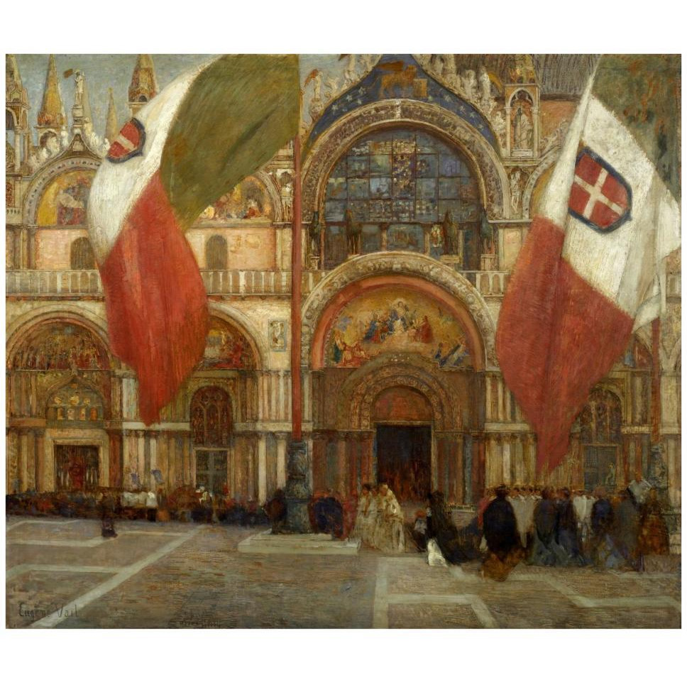 Jour de fte  Venise, ca. 1904-Paper Art-42&quotx36"