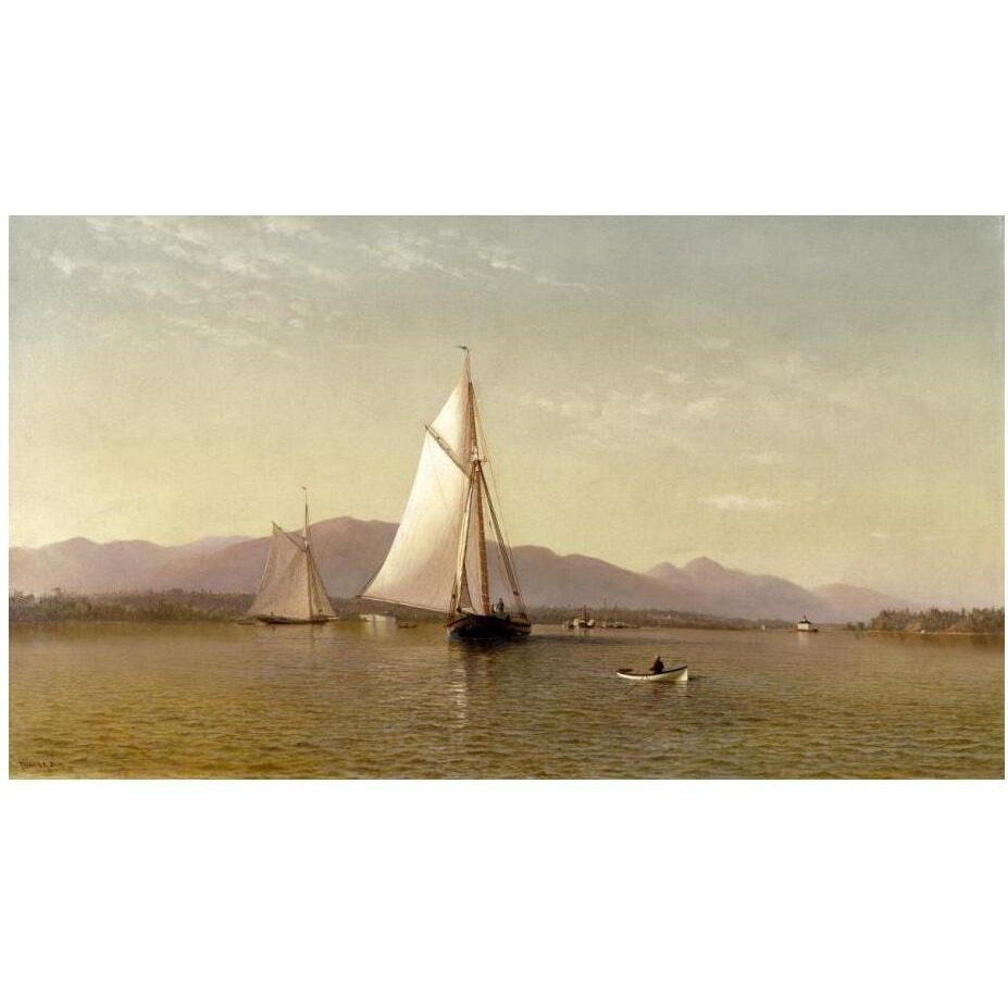 The Hudson at the Tappan Zee, 1876-Paper Art-24&quotx15"