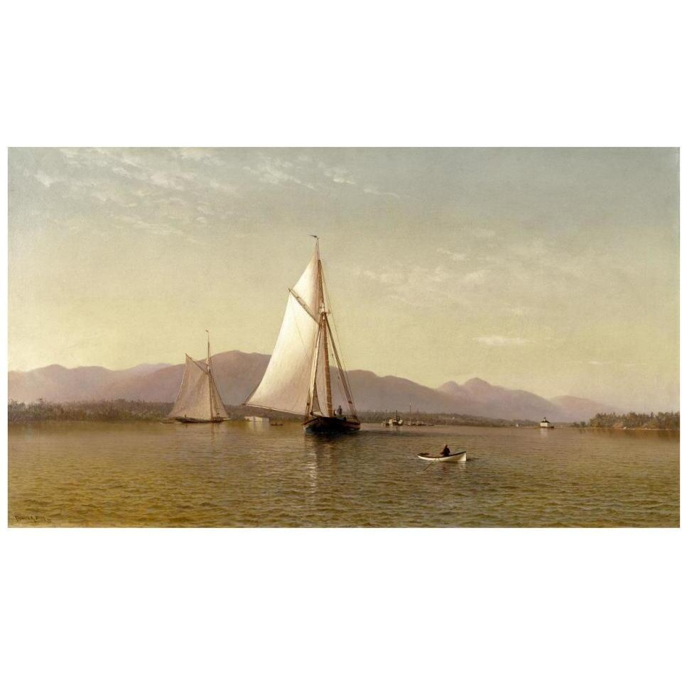 The Hudson at the Tappan Zee, 1876-Paper Art-38&quotx23"