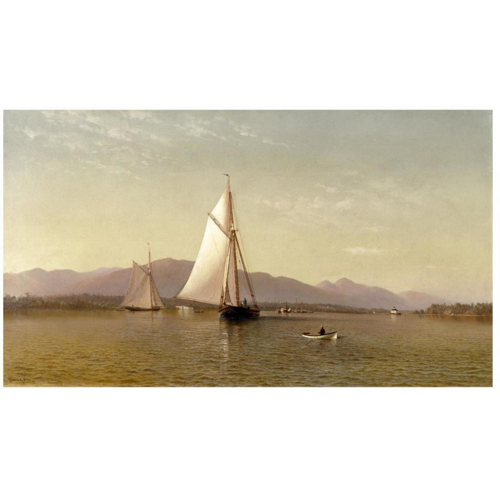 The Hudson at the Tappan Zee, 1876-Paper Art-46&quotx27"