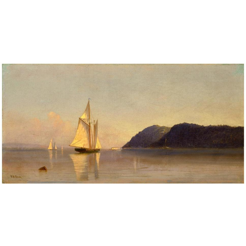 Boats on the Hudson, ca. 1874-1878-Paper Art-42&quotx22"