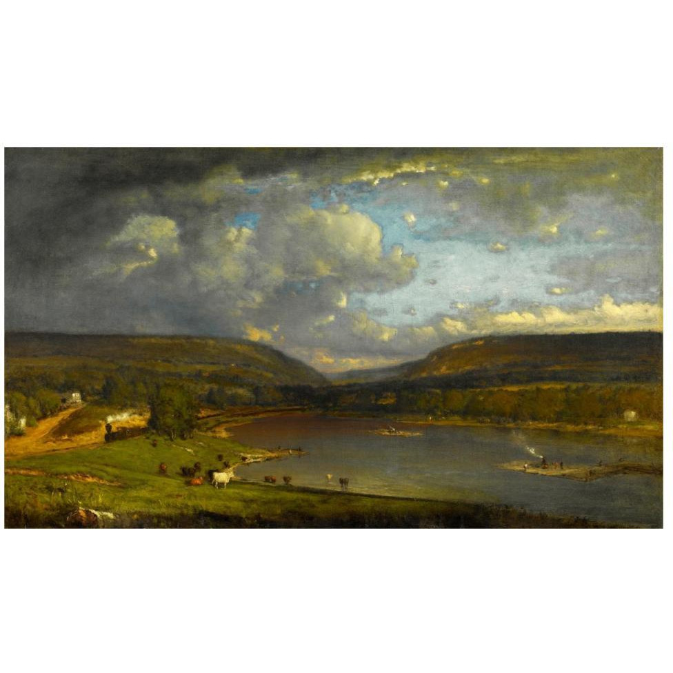 On the Delaware River, 1861-1863-Paper Art-46&quotx28"