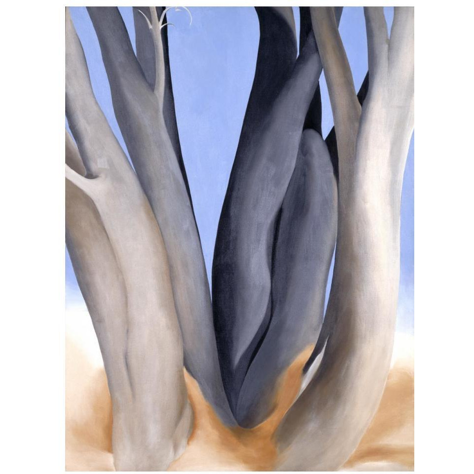 Dark Tree Trunks, 1946-Paper Art-14&quotx18"