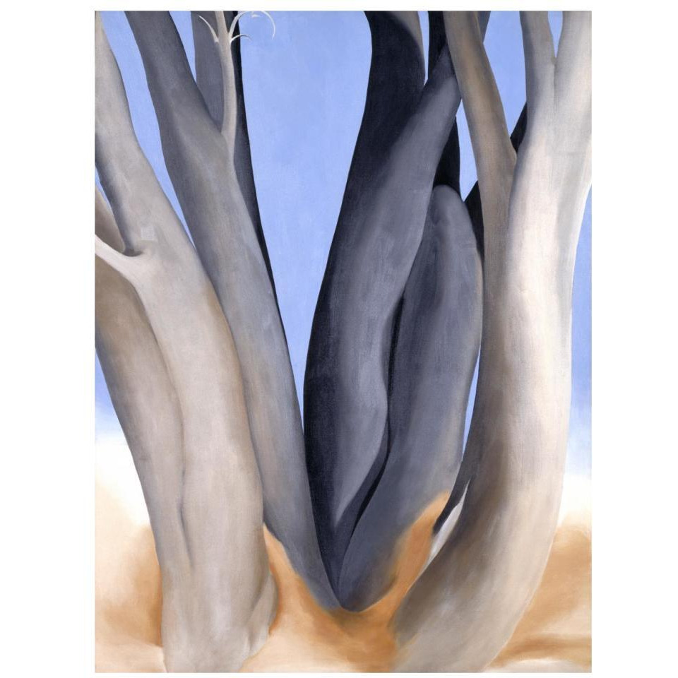 Dark Tree Trunks, 1946-Paper Art-25&quotx32"