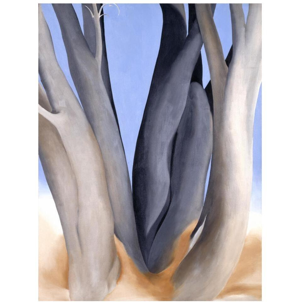 Dark Tree Trunks, 1946-Paper Art-29&quotx38"