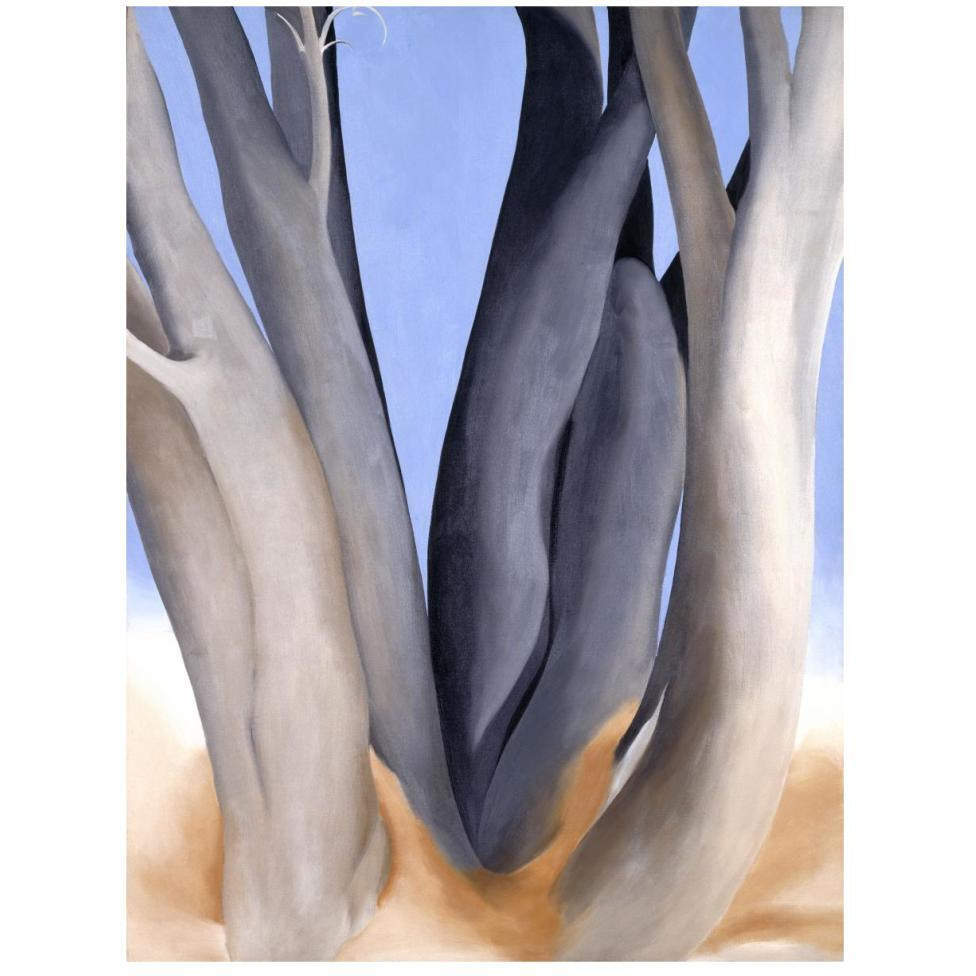 Dark Tree Trunks, 1946-Paper Art-35&quotx46"