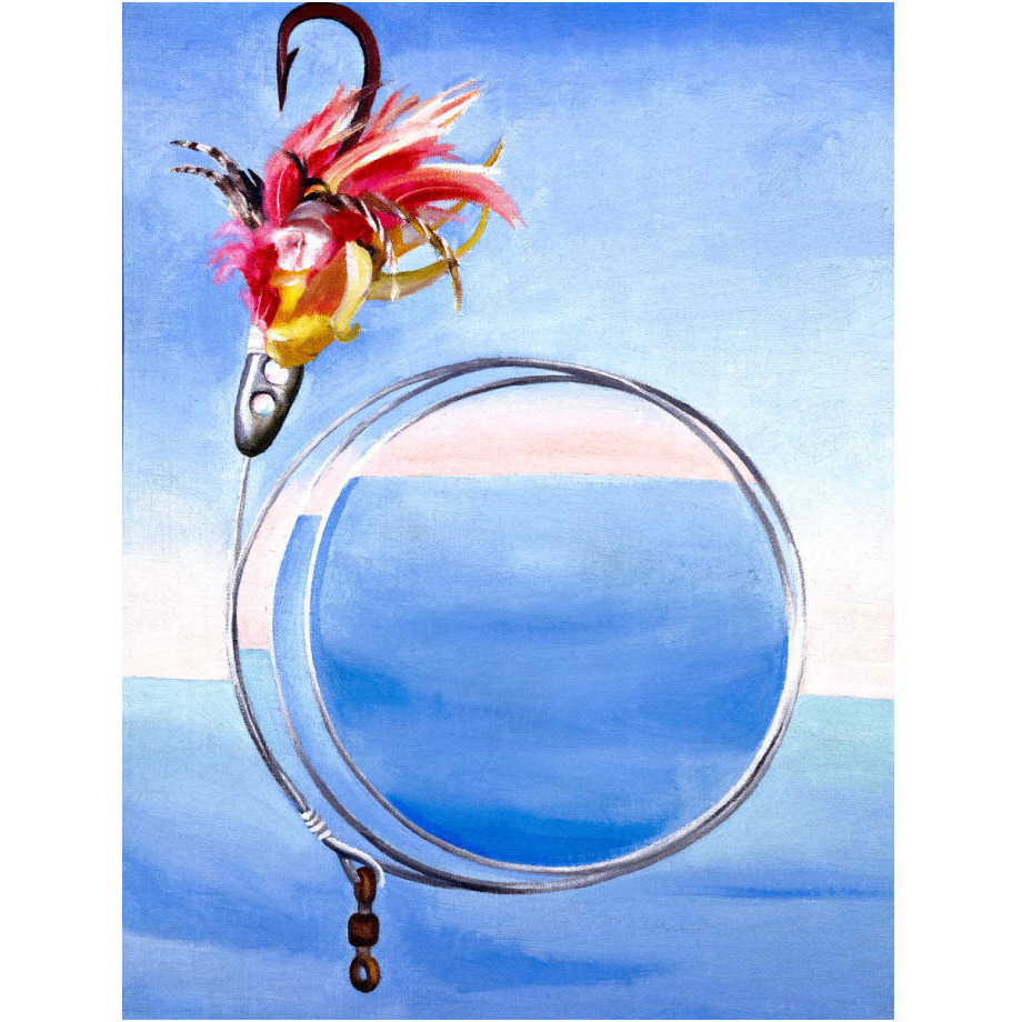 Fishhook From Hawaii - No. I, 1939-Paper Art-19&quotx24"