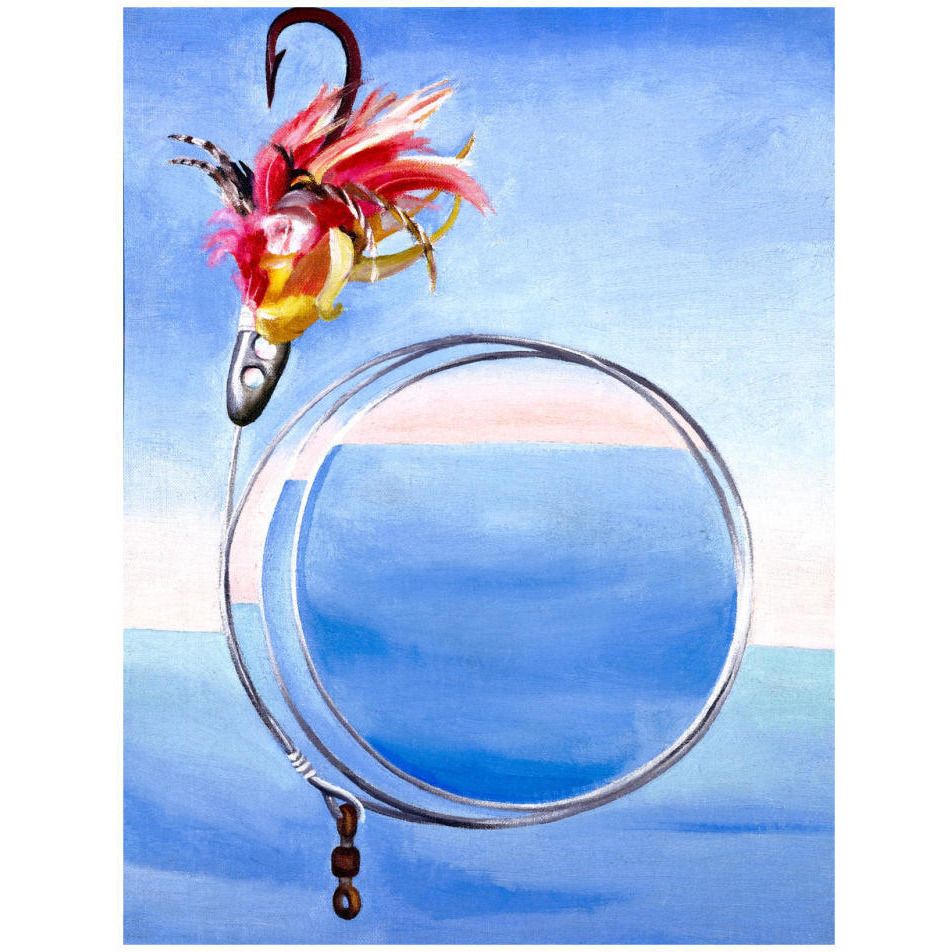Fishhook From Hawaii - No. I, 1939-Paper Art-25&quotx32"