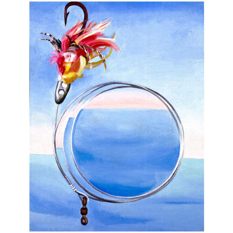Fishhook From Hawaii - No. I, 1939-Paper Art-35&quotx46"