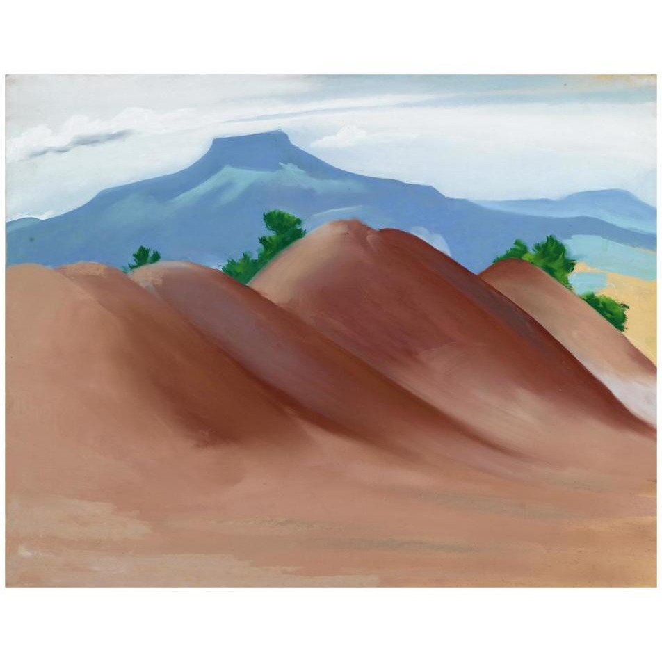 Red Hills with the Pedernal, 1936-Paper Art-32&quotx26"