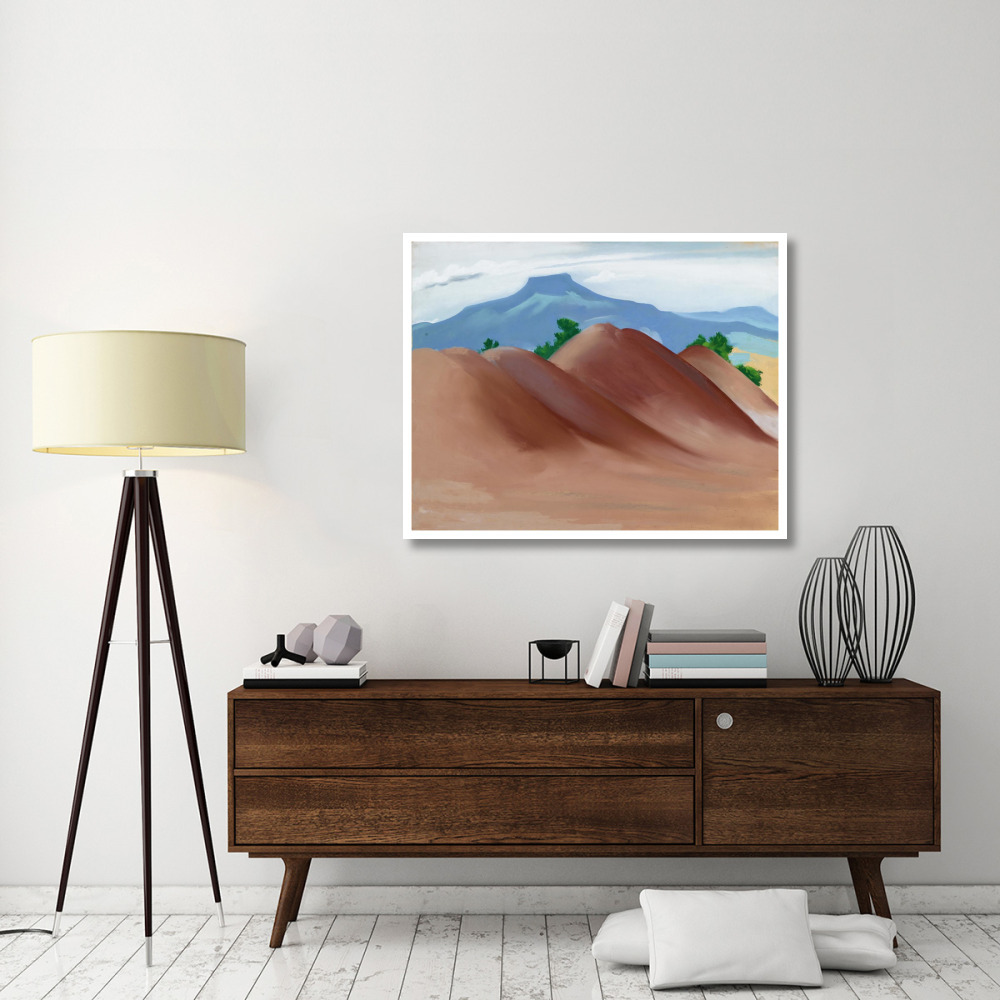 Red Hills with the Pedernal, 1936-Paper Art-46&quotx37"