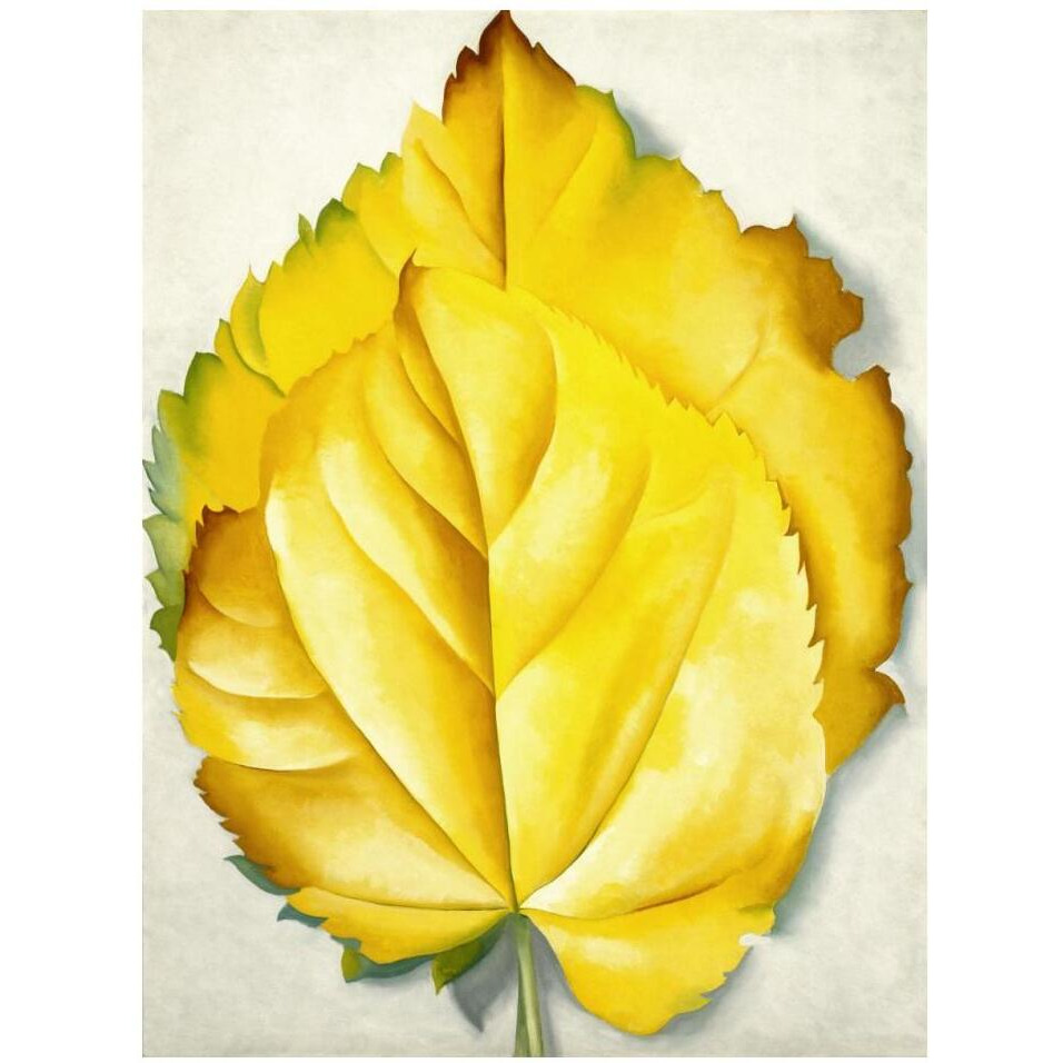 2 Yellow Leaves (Yellow Leaves), 1928-Paper Art-14&quotx18"