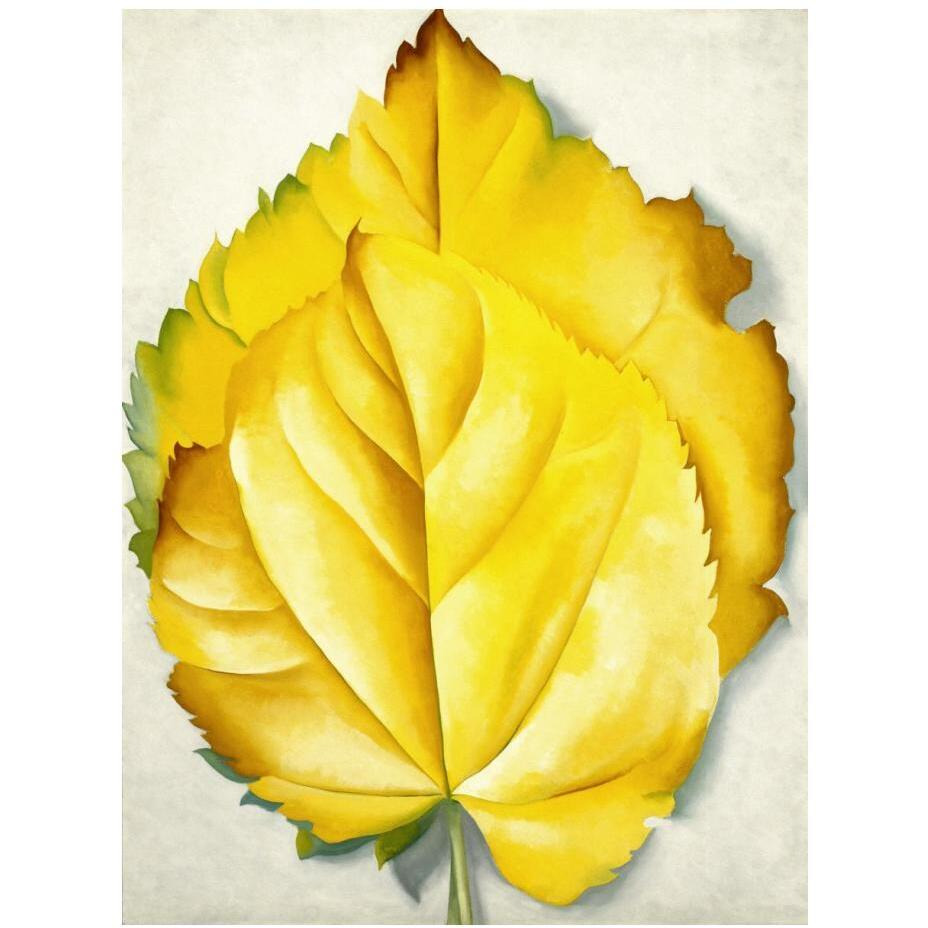 2 Yellow Leaves (Yellow Leaves), 1928-Paper Art-19&quotx24"