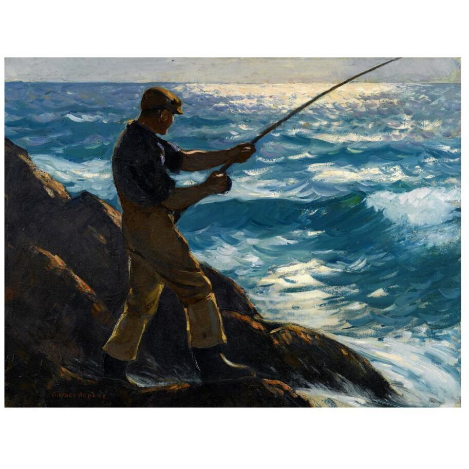The Fisherman, 1922-Paper Art-18&quotx14"