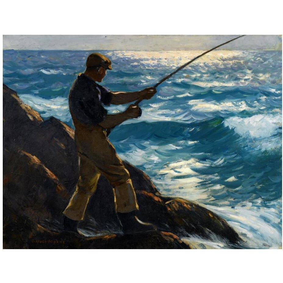 The Fisherman, 1922-Paper Art-24&quotx19"