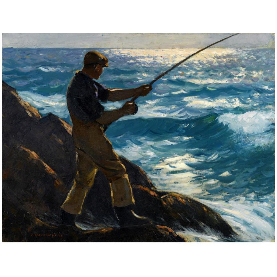 The Fisherman, 1922-Paper Art-42&quotx33"