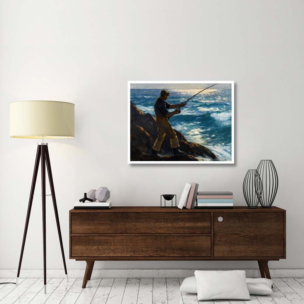 The Fisherman, 1922-Paper Art-42&quotx33"