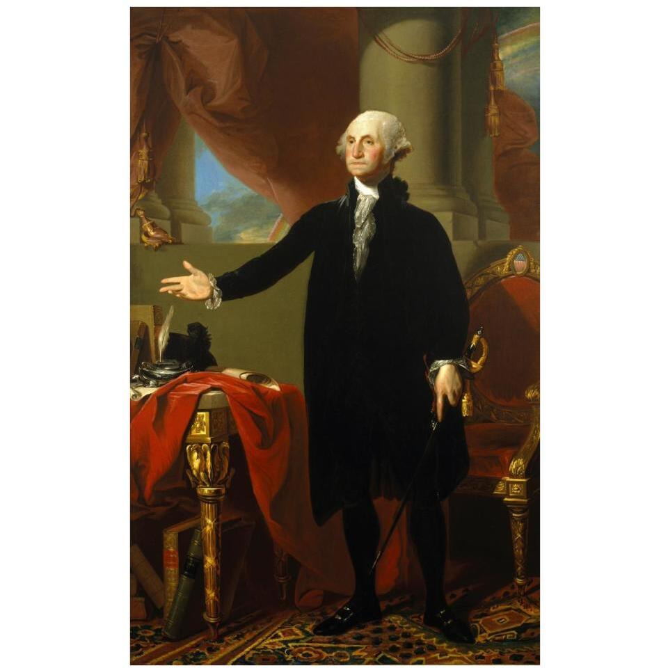 George Washington, 1796-Paper Art-24&quotx38"