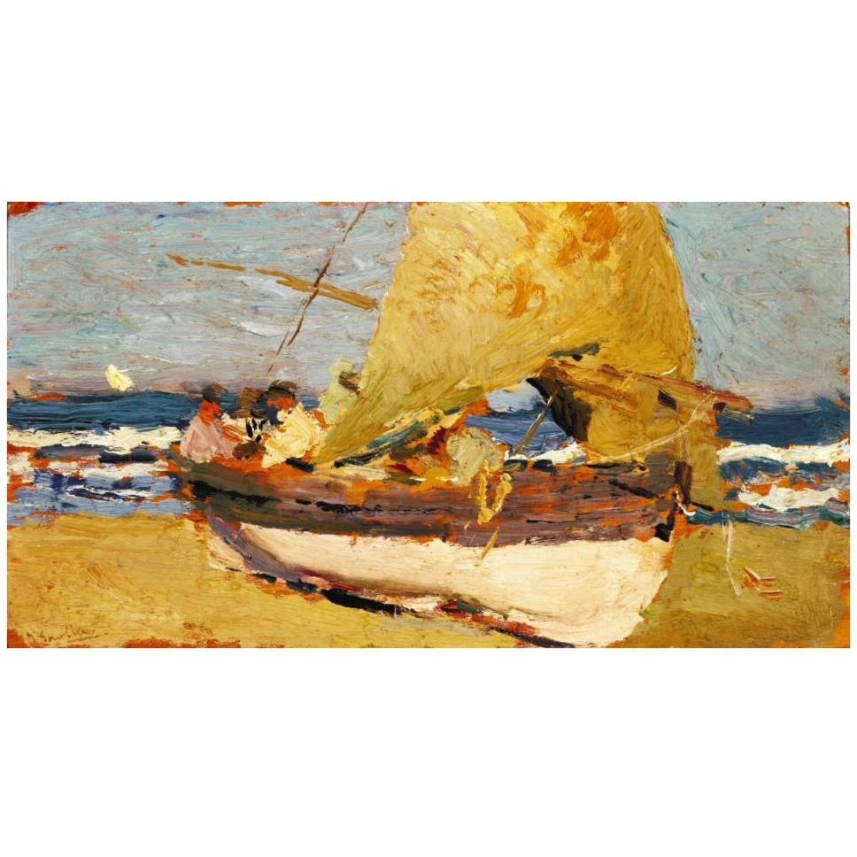 Beach at Valencia (Playa de Valencia), ca. 1908-Paper Art-42&quotx23"