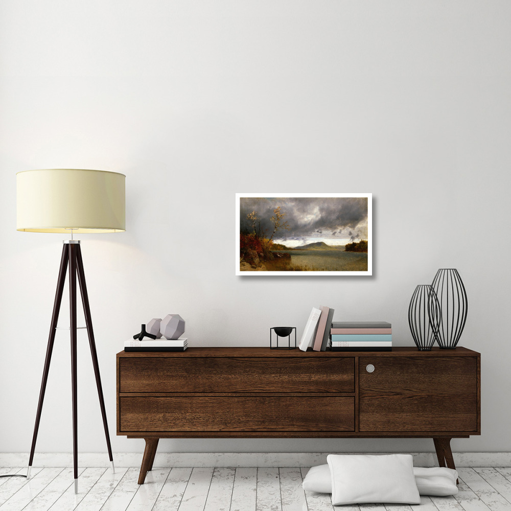 Lake George, 1870-Paper Art-32&quotx19"