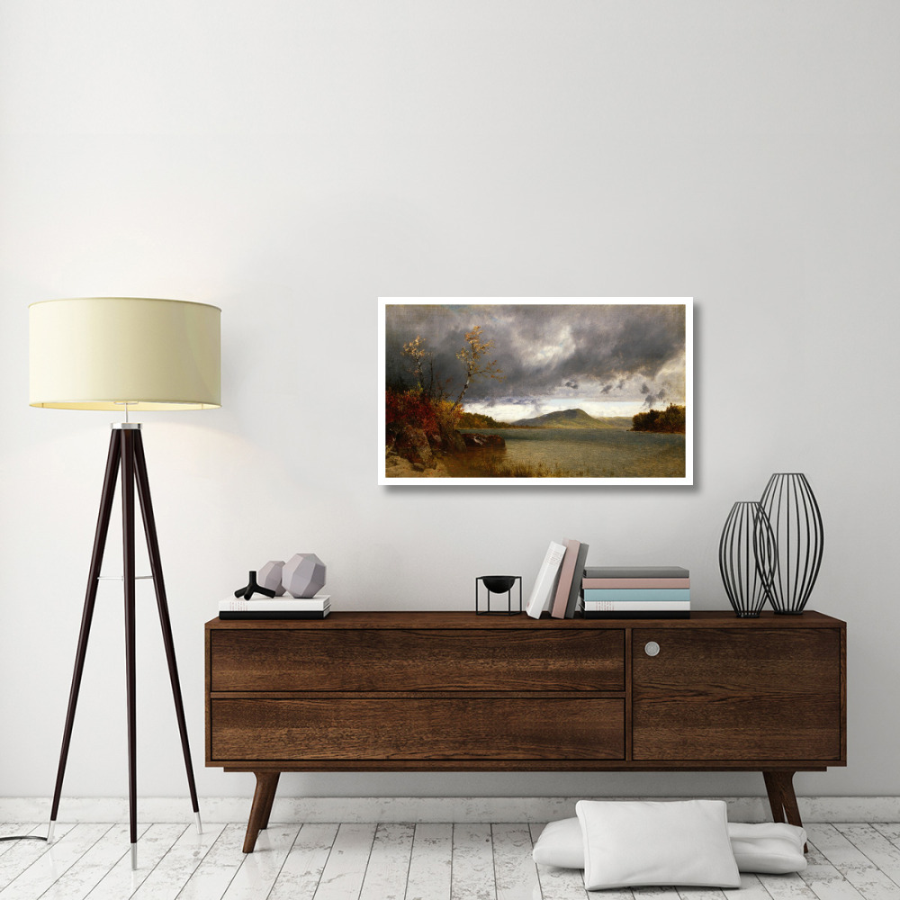 Lake George, 1870-Paper Art-42&quotx25"