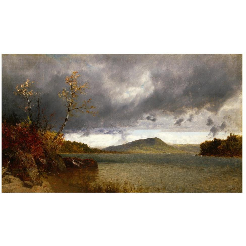 Lake George, 1870-Paper Art-46&quotx28"
