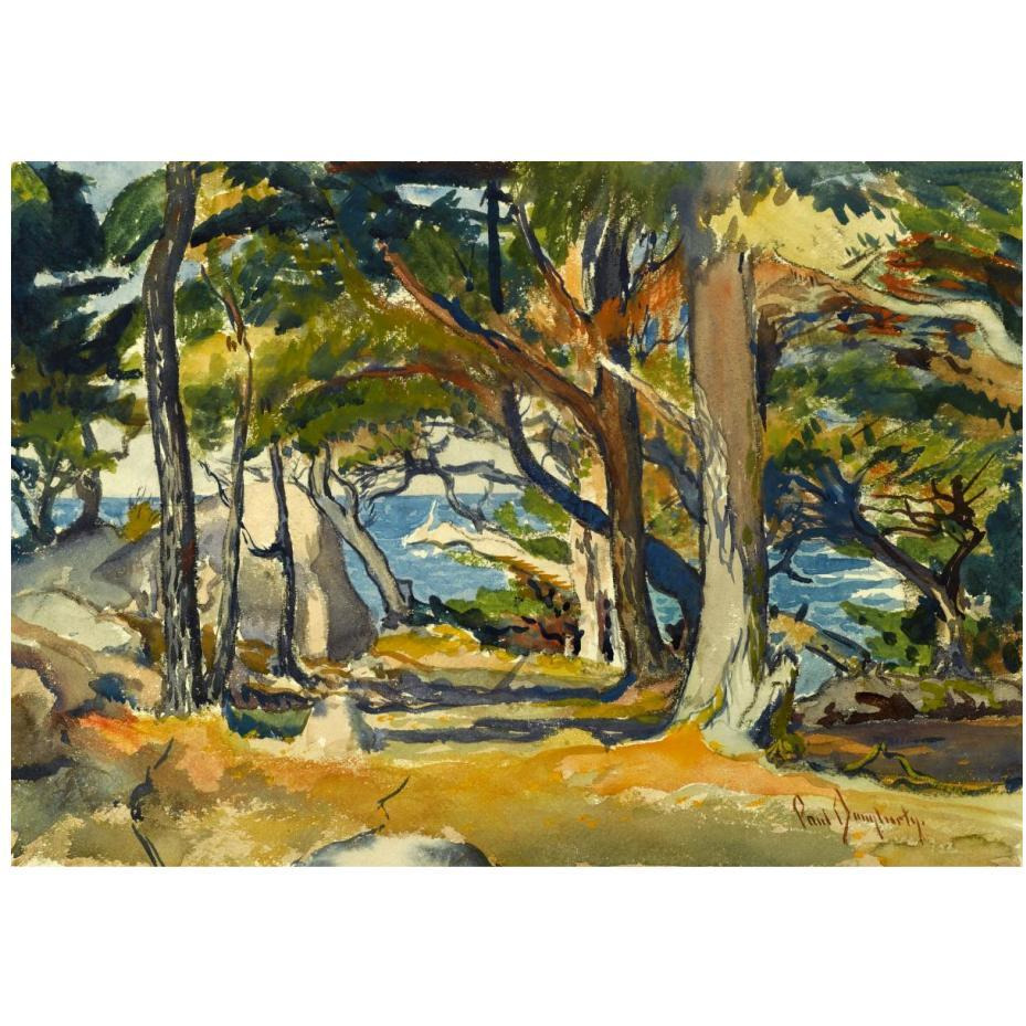 Cedar Grove by the Sea, ca. 1916-Paper Art-24&quotx17"
