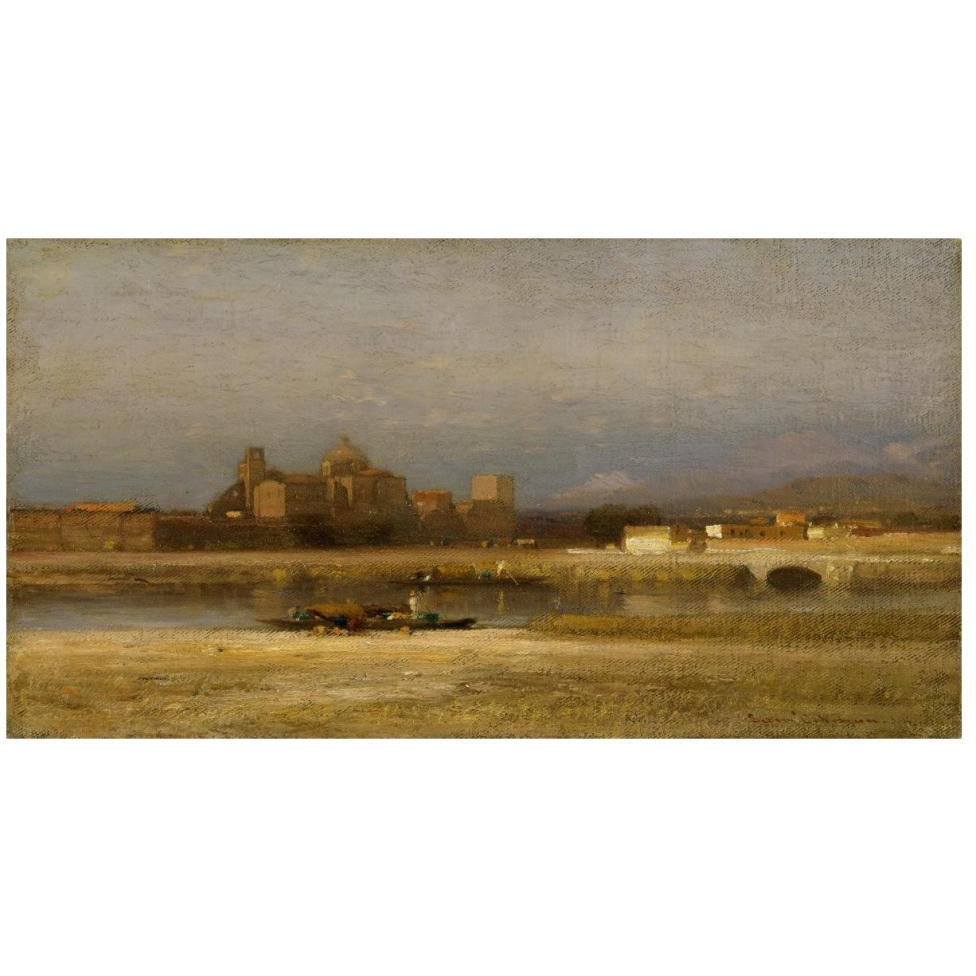 On the Viga, Outskirts of the City of Mexico, 1892-Paper Art-46&quotx25"