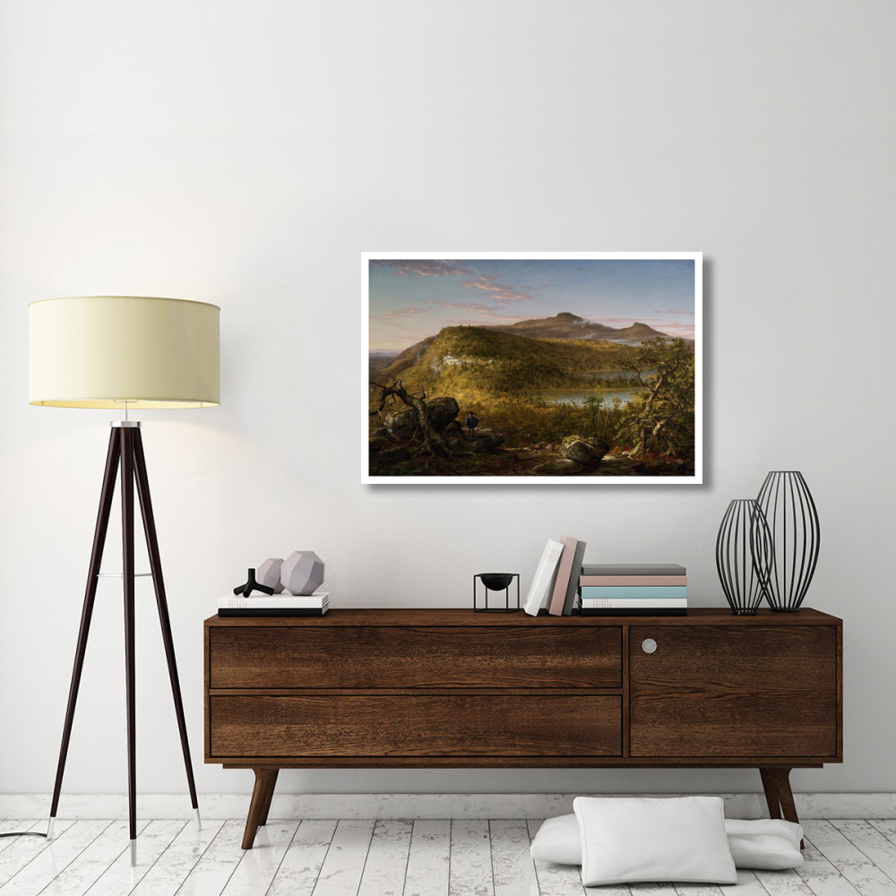 A View of the Two Lakes and Mountain House, Catskill Mountains, Morning, 1844-Paper Art-46&quotx31"