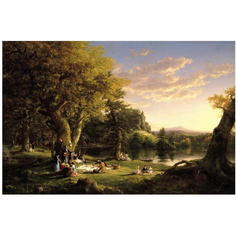 The Pic-Nic, 1846-Paper Art-24&quotx17"
