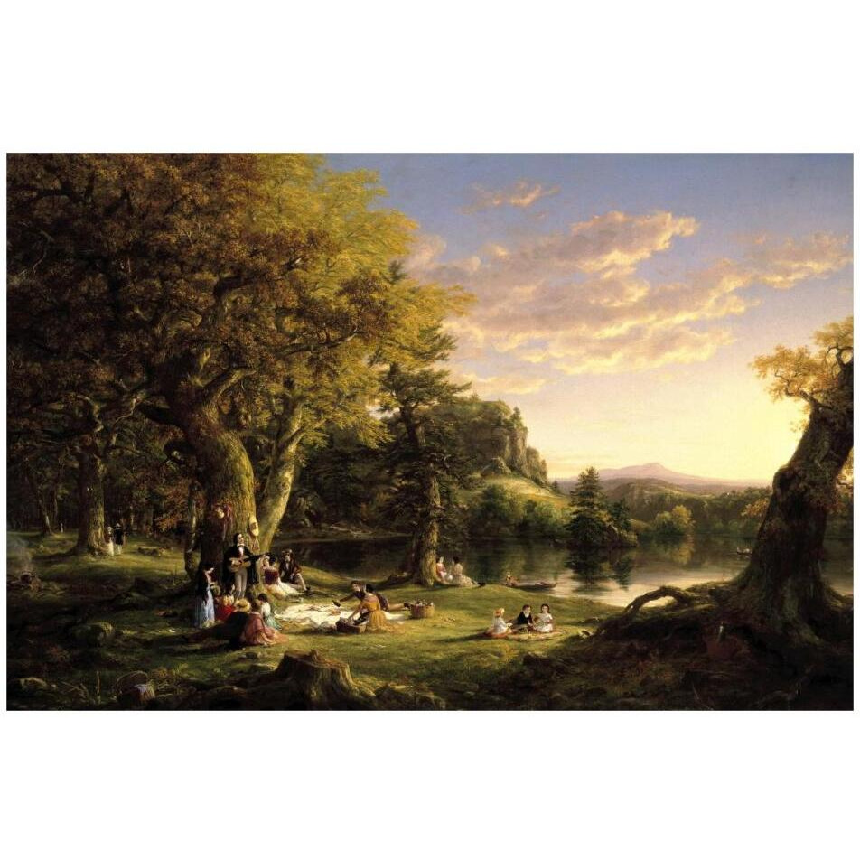 The Pic-Nic, 1846-Paper Art-32&quotx22"