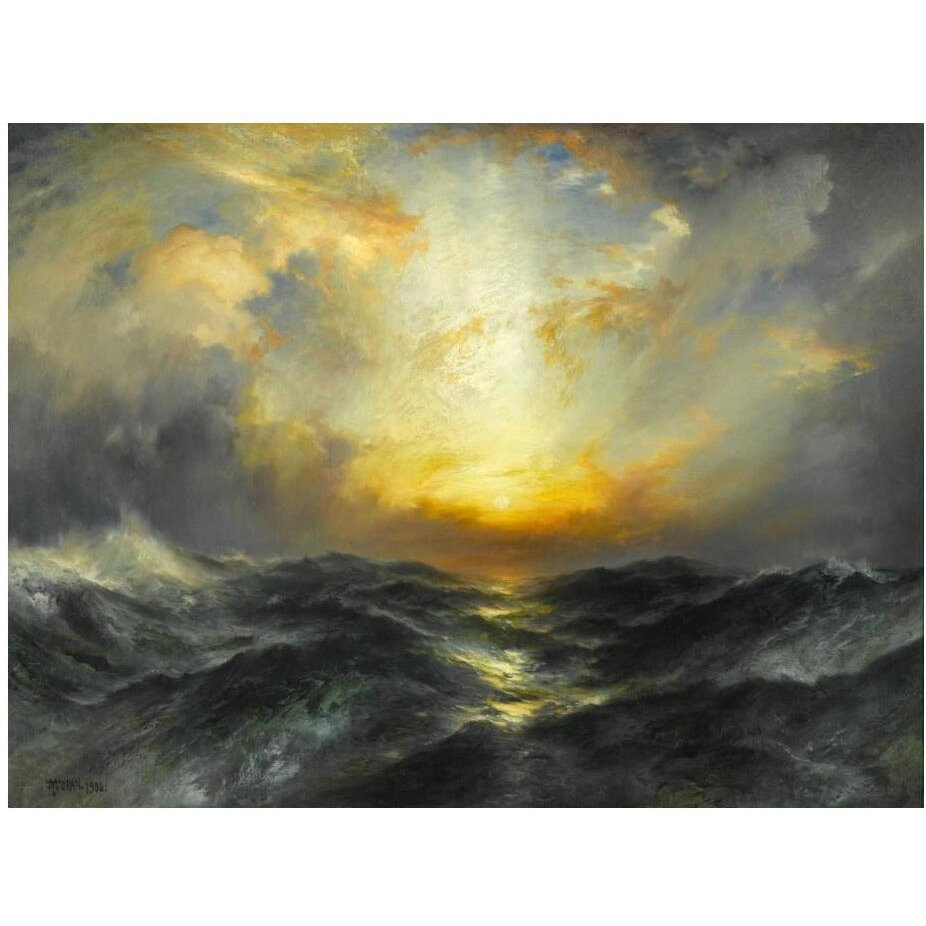 Sunset at Sea, 1906-Paper Art-24&quotx19"