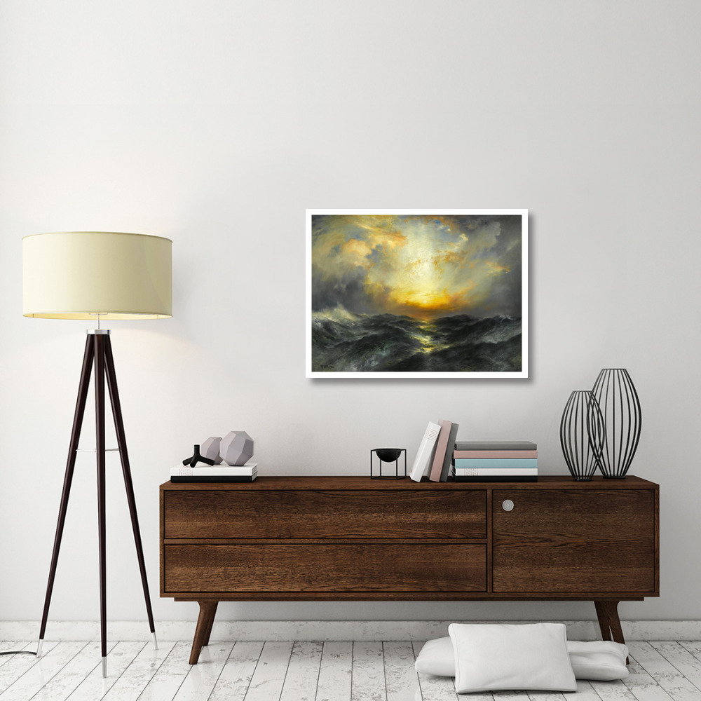 Sunset at Sea, 1906-Paper Art-38&quotx29"