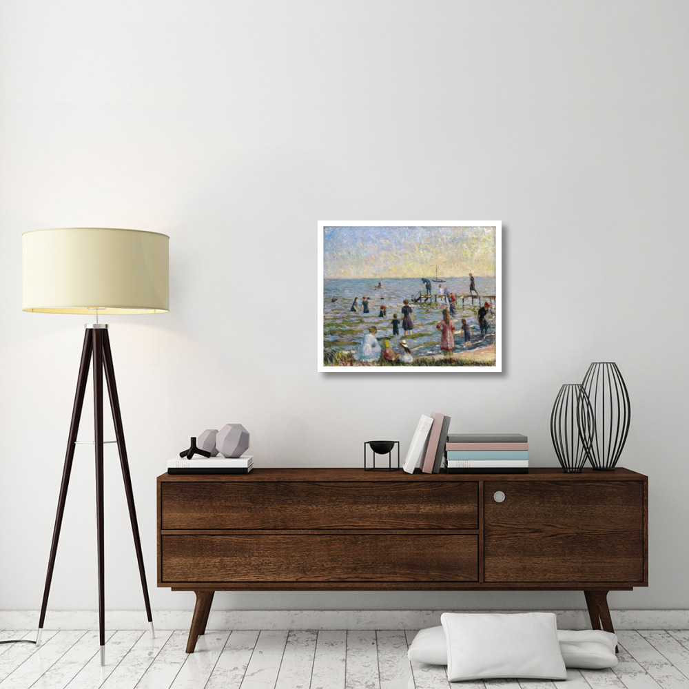 Bathing at Bellport, Long Island, 1912-Paper Art-32&quotx26"
