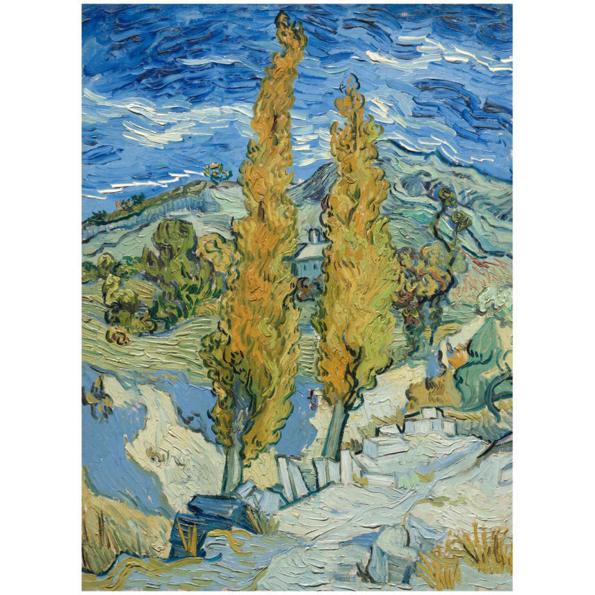 The Poplars at Saint-Rmy, 1889-Paper Art-18&quotx24"