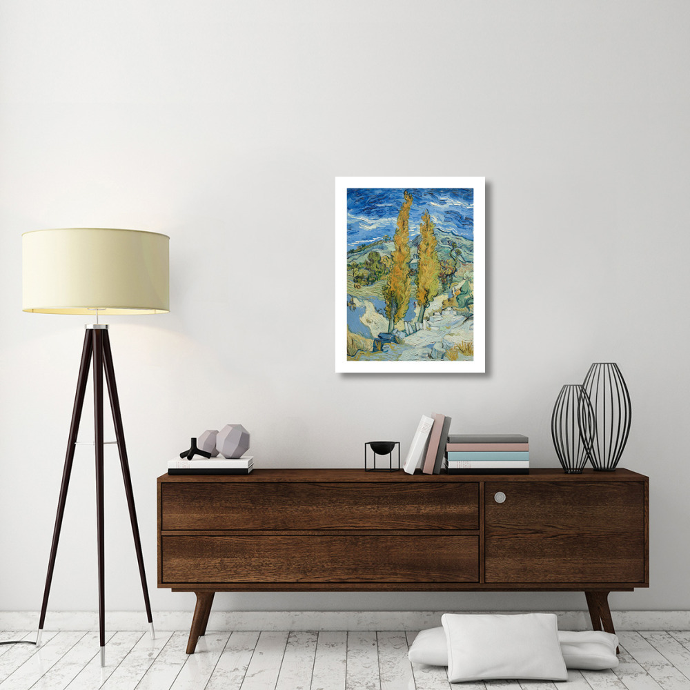 The Poplars at Saint-Rmy, 1889-Paper Art-24&quotx32"