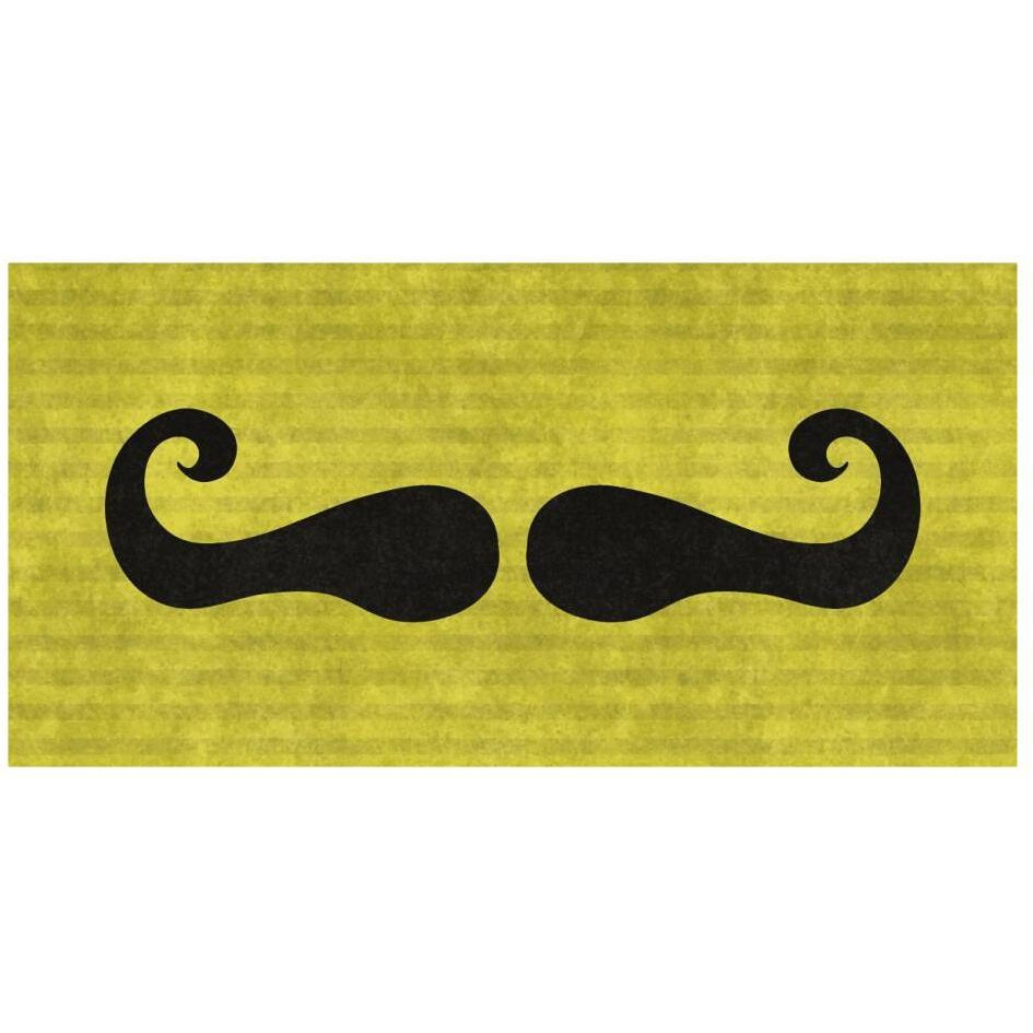 Mustache Mustachio-Paper Art-26&quotx14"