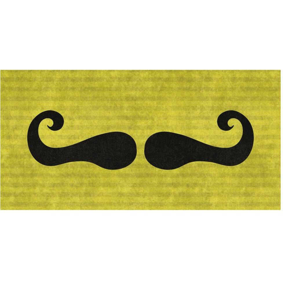 Mustache Mustachio-Paper Art-62&quotx32"