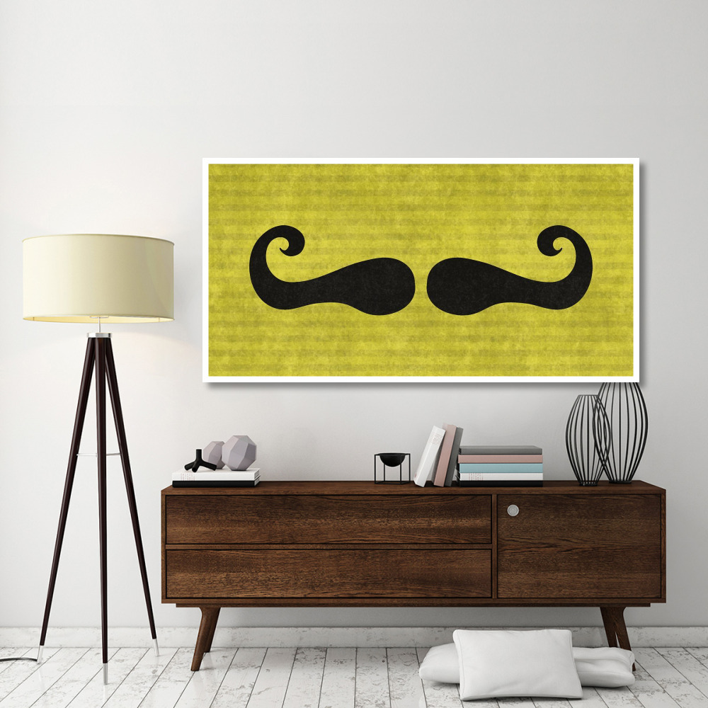 Mustache Mustachio-Paper Art-74&quotx38"