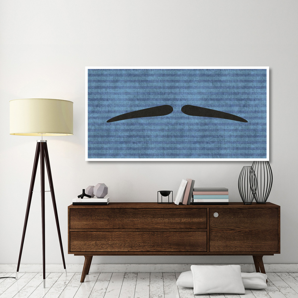 Mustache Pencil Thin-Paper Art-74&quotx38"