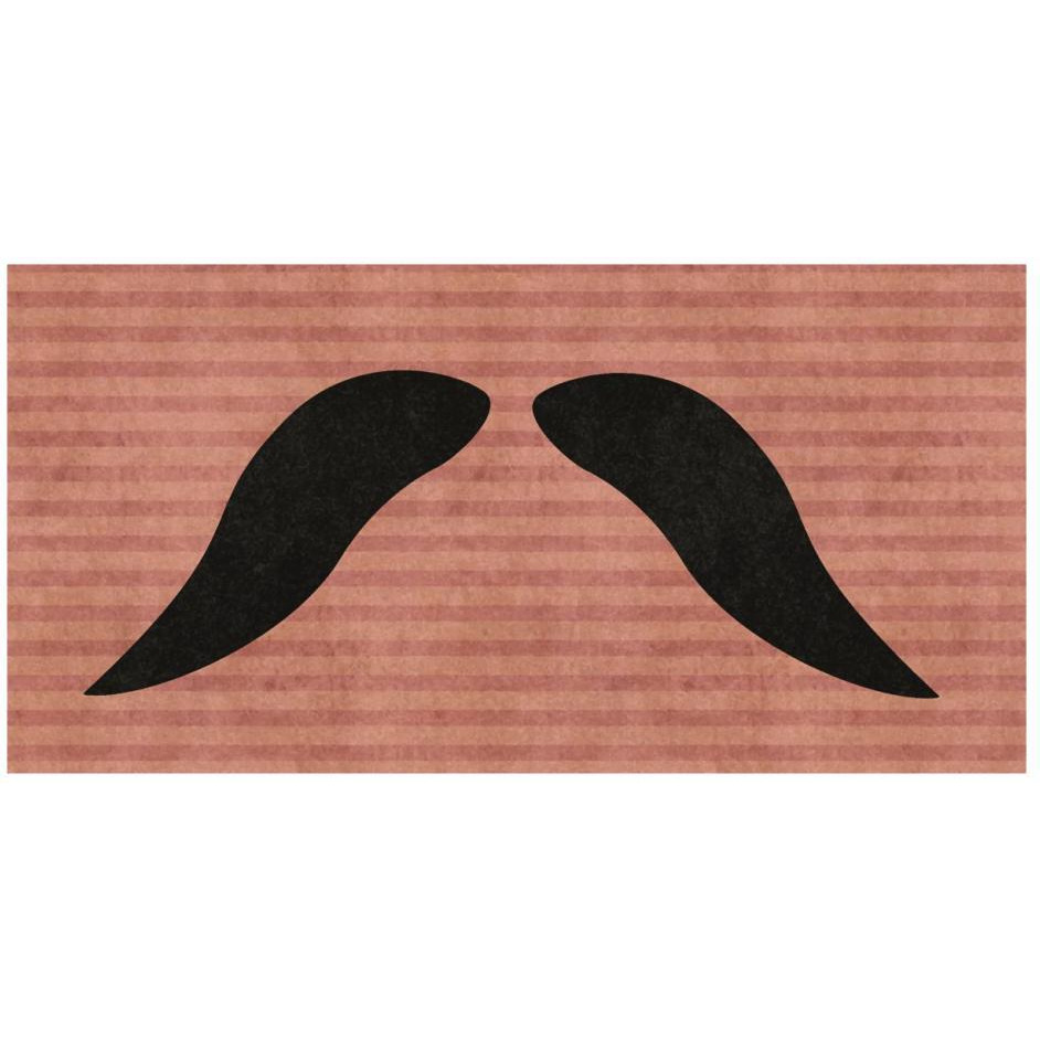 Mustache Walrus-Paper Art-26&quotx14"