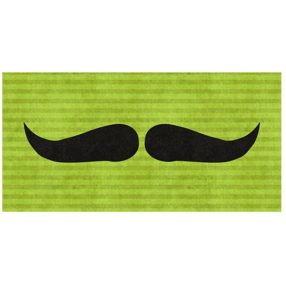 Mustache Upswept-Paper Art-26&quotx14"