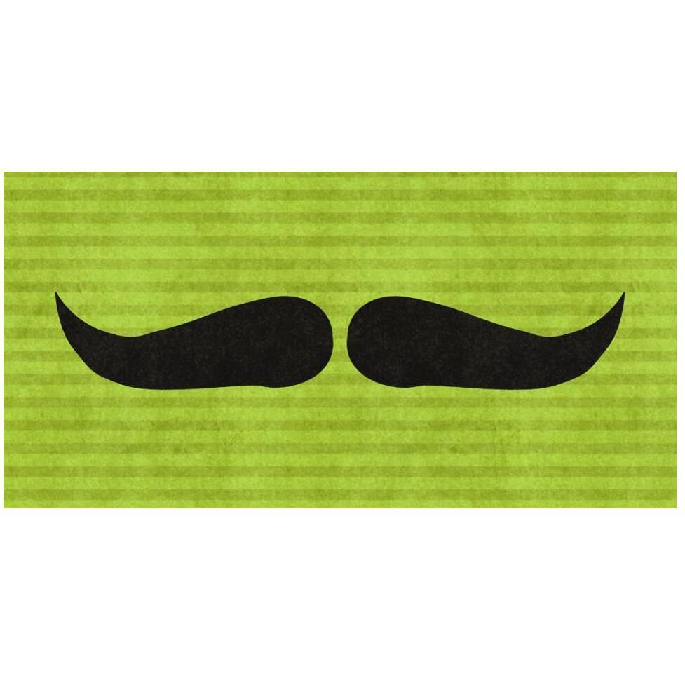 Mustache Upswept-Paper Art-50&quotx26"