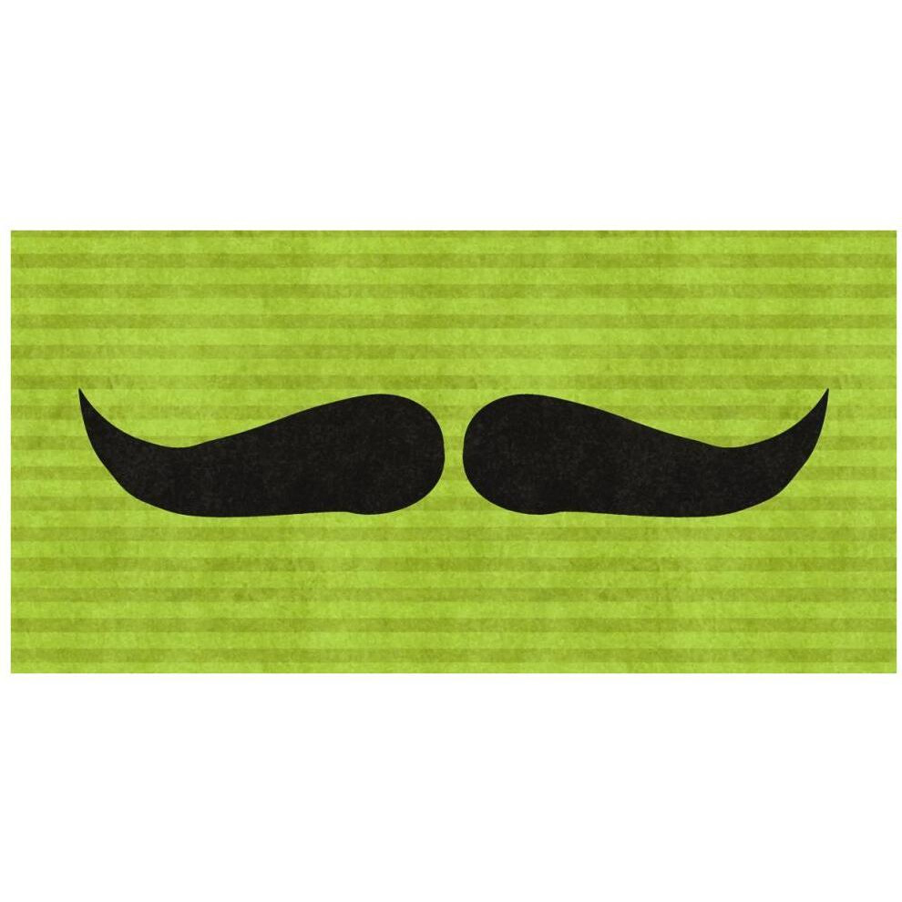 Mustache Upswept-Paper Art-74&quotx38"
