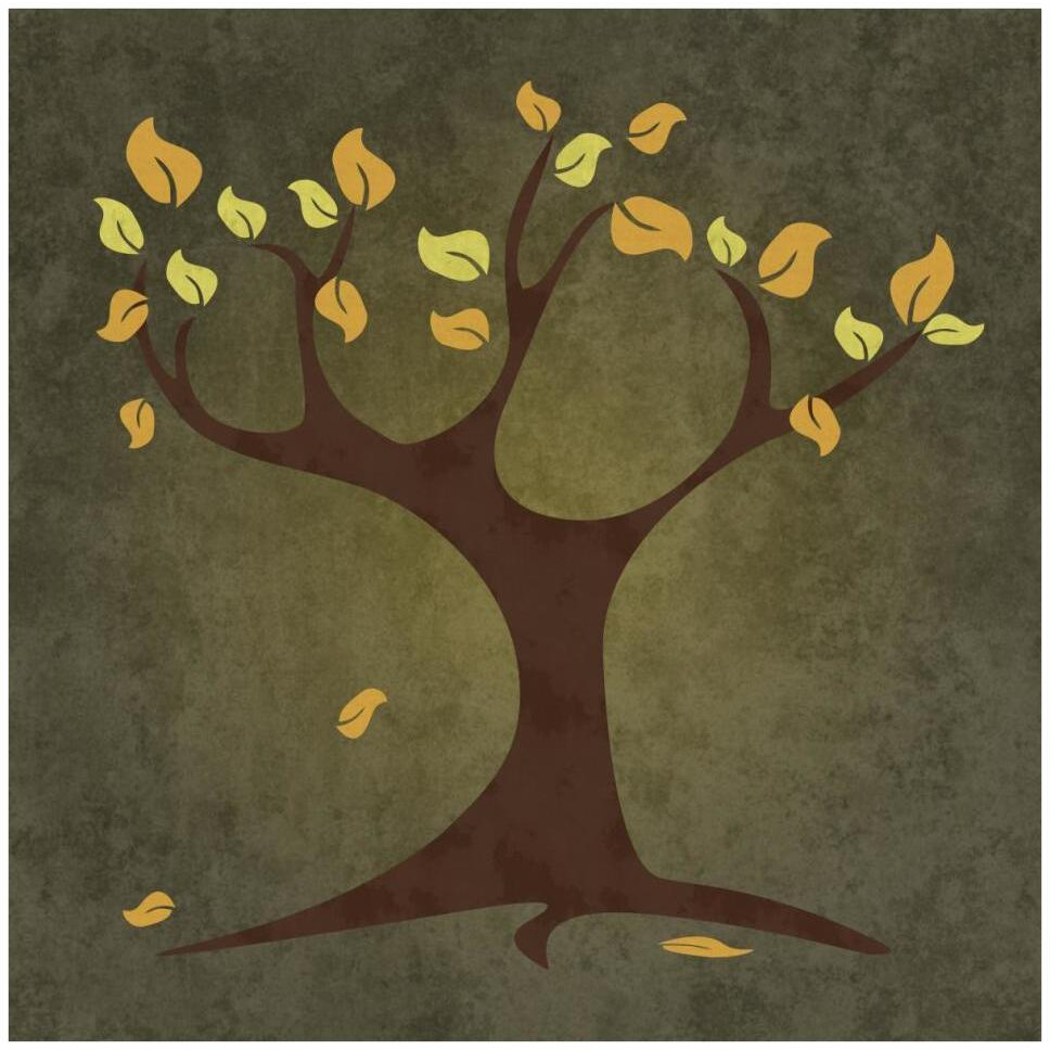Tree Autumn-Paper Art-42&quotx42"