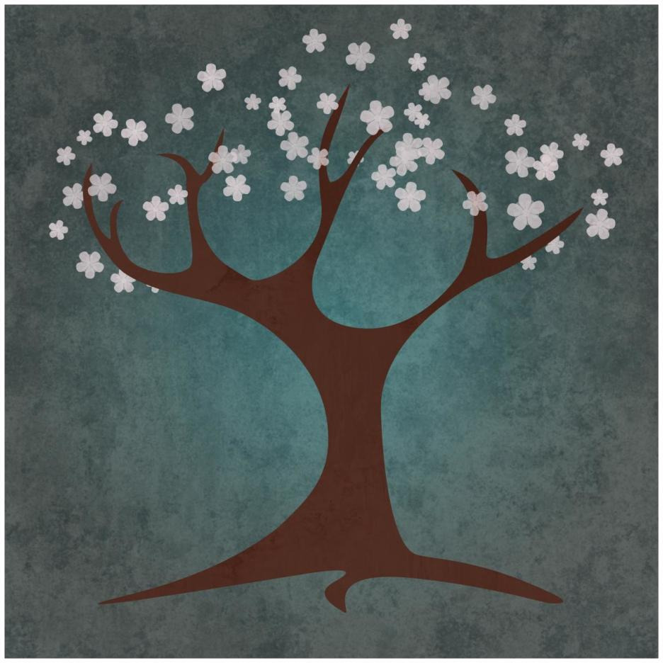 Tree Spring-Paper Art-26&quotx26"