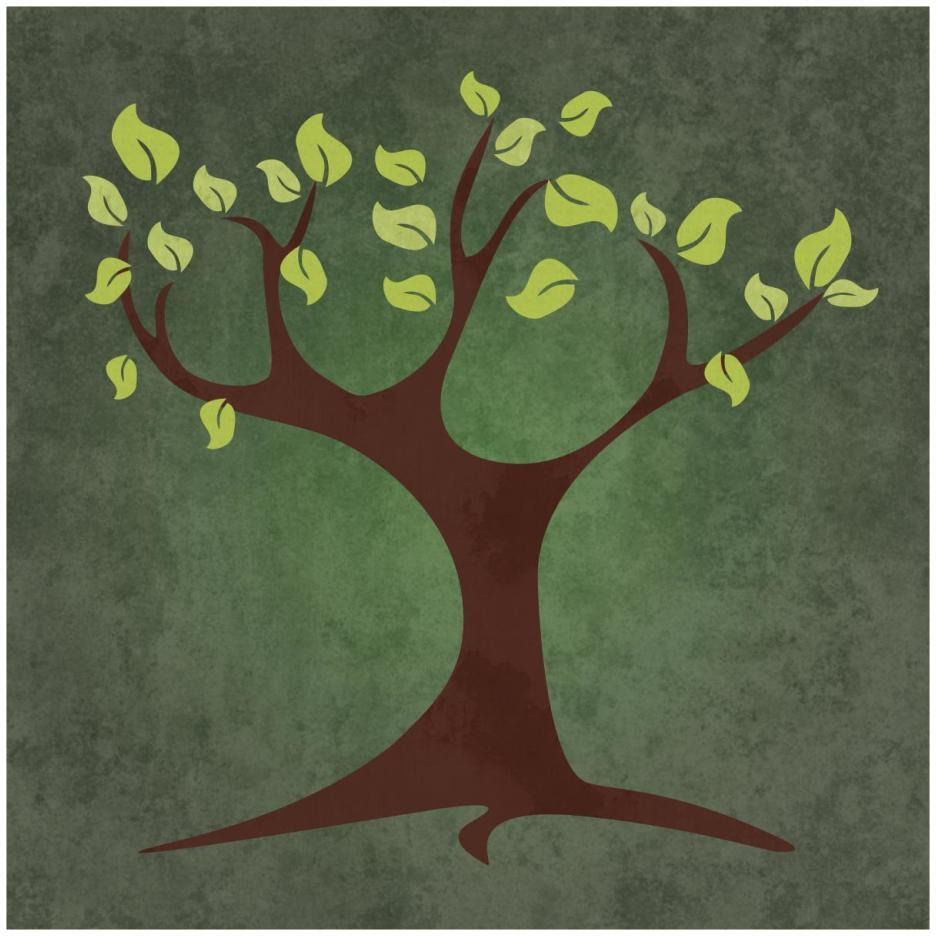 Tree Summer-Paper Art-26&quotx26"