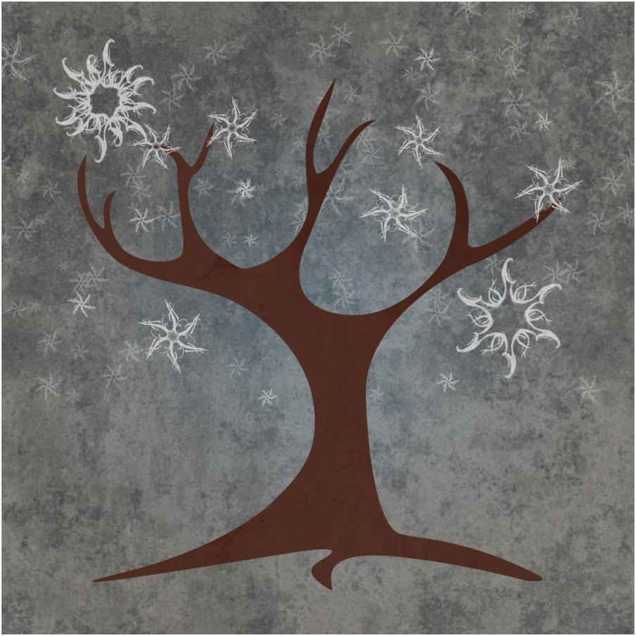 Tree Winter-Paper Art-20&quotx20"