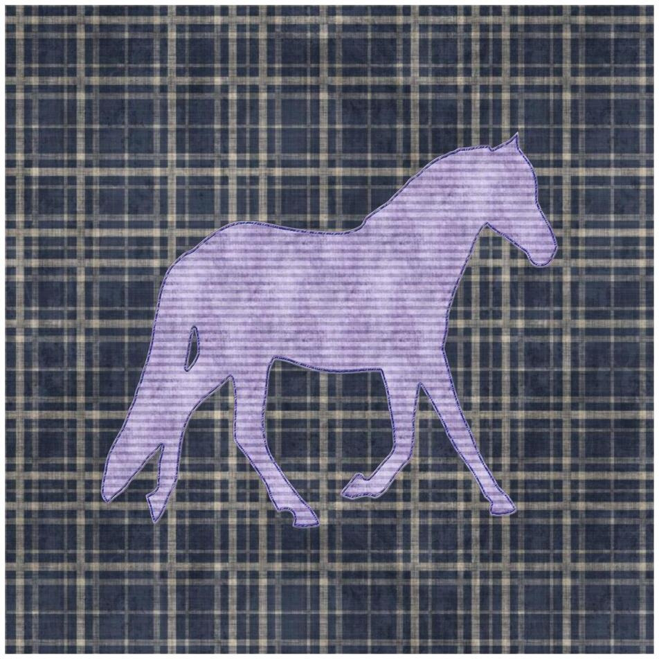 Country Style Horse-Paper Art-32&quotx32"